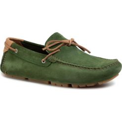 Mokasyny GEOX - U Melbourne U022TA 00022 C3014 Dk Green. Zielone mokasyny męskie Geox, na co dzień, bez wzorów, ze skóry, bez zapięcia. Za 559,00 zł.