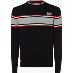 Superdry - Sweter męski, niebieski. Niebieskie swetry męskie marki Superdry, m, w paski, z dzianiny, eleganckie, bez kołnierzyka, bez kaptura. Za 329,95 zł.