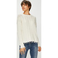 Medicine - Sweter Royal Purple. Białe swetry damskie MEDICINE, s, bez wzorów, z bawełny, z krótkim rękawem, krótkie, bez kaptura. W wyprzedaży za 59,90 zł.