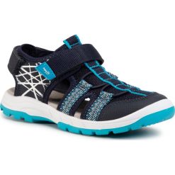 Sandały SUPERFIT - 6-09025-80 D Blau/Blau. Niebieskie sandały chłopięce Superfit, z tworzywa sztucznego, bez zapięcia. Za 269,00 zł.