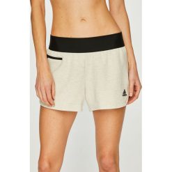 Adidas Performance - Szorty. Białe spodenki sportowe damskie marki adidas Performance, s, z bawełny, sportowe. Za 149,90 zł.
