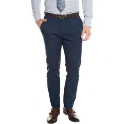 Spodnie mare 217 granatowy slim fit. Niebieskie spodnie męskie Recman, m, bez wzorów. Za 149,00 zł.