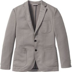Marynarki męskie: Marynarka ze strukturalnego materiału Slim Fit bonprix szary