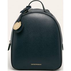 Emporio Armani - Plecak. Niebieskie plecaki damskie Emporio Armani, bez wzorów, z poliesteru. W wyprzedaży za 799,90 zł.