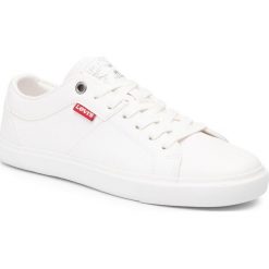 Tenisówki LEVI'S - 227843-755-50 Brilliant White. Białe półbuty damskie Levi's®, bez wzorów, z gumy, bez obcasa, na płaskiej podeszwie, bez zapięcia. Za 269,00 zł.