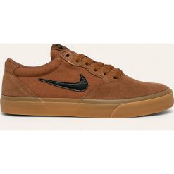 Nike - Buty Sb Chron Slr. Pomarańczowe sneakersy męskie Nike, ze skóry, na sznurówki. W wyprzedaży za 249,90 zł.