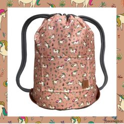 UNICORNS & LIGHT BROWN dwustronny plecak SACK IT. Brązowe plecaki męskie Pakamera. Za 165,00 zł.