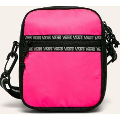 Vans - Torebka. Różowe listonoszki damskie Vans, w paski, z poliesteru, na ramię, małe, z aplikacjami. W wyprzedaży za 79,90 zł.