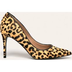 Steve Madden - Szpilki skórzane Lillie. Żółte szpilki Steve Madden, bez wzorów, ze skóry, bez obcasa, na obcasie, bez zapięcia. Za 469,90 zł.