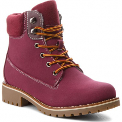 Trapery JENNY FAIRY - WS722-28A Burgundy. Czerwone buty zimowe damskie Jenny Fairy, z materiału. Za 129,99 zł.