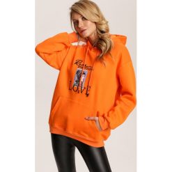 Pomarańczowa Bluza Aella. Pomarańczowe bluzy damskie Renee, s, bez wzorów, bez rękawów, bez kaptura. Za 99,99 zł.