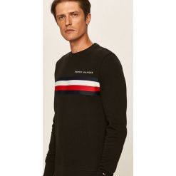 Tommy Hilfiger - Bluza. Szare bluzy męskie TOMMY HILFIGER, s, z aplikacjami, z elastanu, z okrągłym kołnierzem, bez rękawów, bez kaptura. Za 449,90 zł.