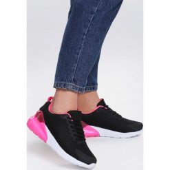 Czarno-Fuksjowe Buty Sportowe Refurbish. Czarne buty sportowe damskie Inny, bez wzorów, sportowe. Za 119,99 zł.