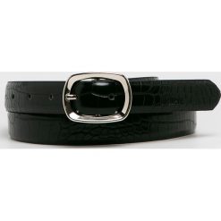 Answear - Pasek. Czarne paski damskie ANSWEAR, w paski, ze skóry ekologicznej. Za 39,90 zł.