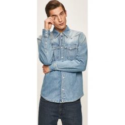 Pepe Jeans - Koszula Carson. Niebieskie koszule męskie Pepe Jeans, xl, bez wzorów, z bawełny, klasyczne, z klasycznym kołnierzykiem, z długim rękawem. W wyprzedaży za 269,90 zł.