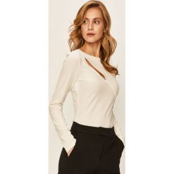 Patrizia Pepe - Bluzka. Czarne bluzki damskie Patrizia Pepe, m, bez wzorów, z elastanu, z okrągłym kołnierzem, z długim rękawem. W wyprzedaży za 499,90 zł.