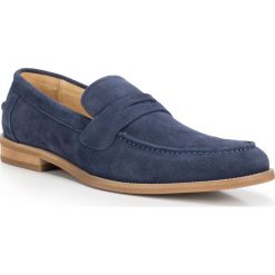 Buty męskie 88-M-817-7. Niebieskie buty sportowe męskie Wittchen, z zamszu, bez zapięcia. Za 479,00 zł.