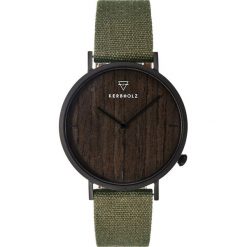 Kerbholz HENRI Zegarek black/darkwood/olive. Zielone, analogowe zegarki damskie Kerbholz. Za 419,00 zł.