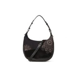 Desigual torebka damska Bols 2tones Siberia czarna. Czarne torebki klasyczne damskie Desigual, bez wzorów, na ramię, bez dodatków. Za 299,00 zł.
