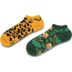 Skarpety Niskie Unisex MANY MORNINGS - El Leopardo Low Kolorowy. Brązowe skarpetki damskie Many Mornings, w kolorowe wzory, z bawełny. Za 19,00 zł.