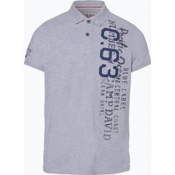 Camp David - Męska koszulka polo, szary. Szare koszulki męskie marki Camp David, m, z nadrukiem, klasyczne, polo, bez rękawów. Za 179,95 zł.