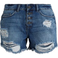 Bermudy damskie: Noisy May NMMILLE LOOSE LEOPARD Szorty jeansowe medium blue denim