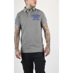SuperDry Super State Polo Koszulka Szary. Szare podkoszulki męskie Superdry, l, bez wzorów, z bawełny, bez rękawów. Za 300,95 zł.