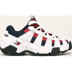 Tommy Jeans - Buty Chunky Heritage. Białe buty sportowe damskie Tommy Jeans, bez wzorów, z jeansu, sportowe. Za 539,90 zł.