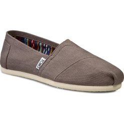 Półbuty TOMS - Classic 10000871 Ash. Szare półbuty damskie Toms, na co dzień, bez wzorów, ze skóry, bez obcasa, na płaskiej podeszwie, bez zapięcia. W wyprzedaży za 159,00 zł.