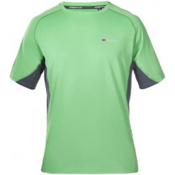 Berghaus Tech Tee Basecrew Ss Am Green Grey L. Szare koszulki męskie Berghaus, s, bez wzorów, z materiału, sportowe, bez kołnierzyka, bez rękawów. W wyprzedaży za 119,00 zł.