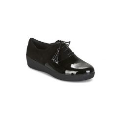 Buty FitFlop CLASSIC TASSEL SUPEROXFORD. Czarne trampki i tenisówki damskie marki FitFlop, bez wzorów, bez zapięcia. Za 495,20 zł.