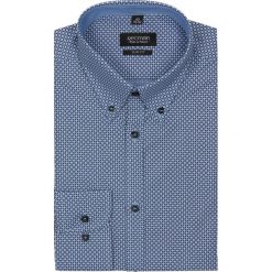 Koszule męskie jeansowe: koszula vilar 2122 długi rękaw slim fit niebieski