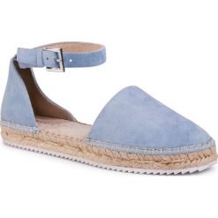 Espadryle MARC O'POLO - 003 15611902 305 Blue 850. Niebieskie espadryle damskie Marc O'Polo, bez wzorów, ze skóry, bez obcasa, na płaskiej podeszwie. Za 299,00 zł.