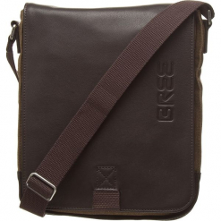 Torebka "Punch Casual 52" w kolorze brązowym - 21 x 26 x 6,5 cm. Brązowe torebki klasyczne damskie marki BREE, w paski, z bawełny. W wyprzedaży za 318,95 zł.