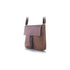 Torby na ramię męskie: Jasno brązowa elegancka męska listonoszka na ramię brodrene bl09