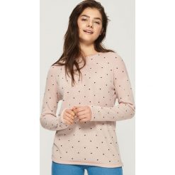 Dzianinowy sweter - Różowy. Czerwone swetry klasyczne damskie Sinsay, l, z dzianiny. Za 49,99 zł.