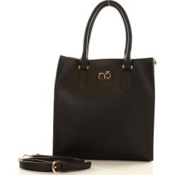 Shopper bag damskie: Klasyczna torebka shopper czarna ATHENA