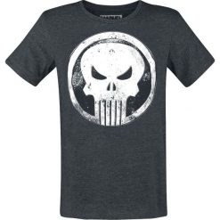 The Punisher Logo T-Shirt odcienie ciemnoszarego. Szare t-shirty męskie marki The Punisher, m, z nadrukiem, z okrągłym kołnierzem. Za 54,90 zł.