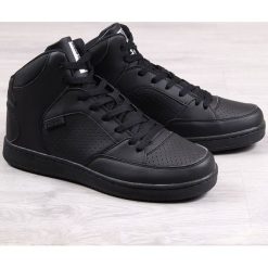 Buty sportowe wysokie czarne Big Star - czarny. Czarne buty sportowe damskie BIG STAR, bez wzorów, sportowe. Za 149,99 zł.