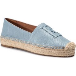 Espadryle EMPORIO ARMANI - X3S025 XF344 00952 Denim. Niebieskie espadryle damskie Emporio Armani, bez wzorów, ze skóry, bez obcasa, na płaskiej podeszwie. Za 819,00 zł.