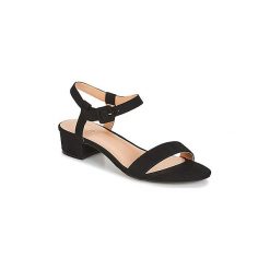 Sandały Only ONLAPPLE HEELED SANDAL. Czarne sandały damskie marki ONLY, bez wzorów, bez obcasa, bez zapięcia. Za 163,44 zł.