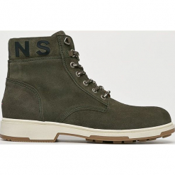 Tommy Jeans - Buty. Szare buty trekkingowe męskie Tommy Jeans, z gumy, na sznurówki, outdoorowe. Za 599,90 zł.