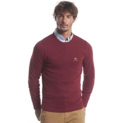 Polo Club C.H.A sweter męski L burgundowy. Czerwone swetry męskie Polo Club C.H..A, m, bez wzorów, z okrągłym kołnierzem, bez kaptura. W wyprzedaży za 239,00 zł.