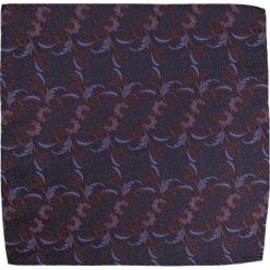 Stylowa Poszetka Męska w Orientalne Kwiaty, Alties, Pomarańczowo-Granatowa POSZALTTANIA0041. Pomarańczowe poszetki męskie Alties, w kwiaty, z materiału, eleganckie. Za 16,90 zł.