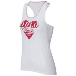 Bluzki sportowe damskie: Odlo Koszulka damska Singlet crew neck Cubic Trend biała r. XS
