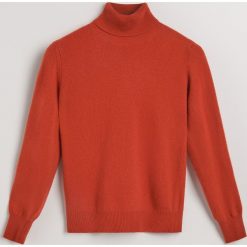 Sweter z wełny merino i kaszmiru - Pomarańczo. Różowe swetry klasyczne damskie Reserved, l, z kaszmiru. Za 299,99 zł.