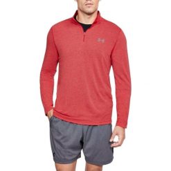 Bluzy męskie: Under Armour Bluza męska THREADBORNE FITTED 1/4 ZIP czerwona r. L (1290270-629)