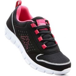 Buty sportowe męskie: Buty sportowe z piankową podeszwą bonprix czarny-fuksja