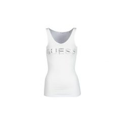 Topy na ramiączkach / T-shirty bez rękawów Guess STONES. Białe bluzki damskie marki Guess, s, z aplikacjami, bez kołnierzyka, bez rękawów. Za 109,00 zł.