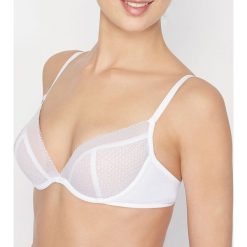 Biustonosze bardotka: Biustonosz - Natural push up - Minimal chic graphic